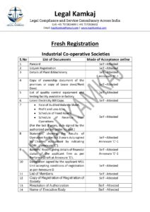 Documents Required for NSIC Registration