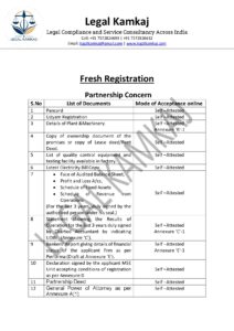 Documents Required for NSIC Registration